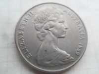 Лот: 21253187. Фото: 2. Австралия 20 центов 1969. Монеты