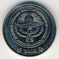 Лот: 8949887. Фото: 2. 3 сом 2008 года Киргизия. Монеты