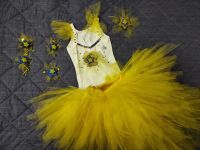 Лот: 19680119. Фото: 2. Юбка сетка желтая объемная Новогодний... Одежда и аксессуары