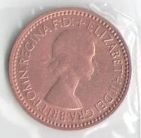 Лот: 10627423. Фото: 2. фартинг (1/4 пенни) 1953 года... Монеты