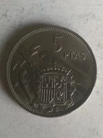 Лот: 15923982. Фото: 2. Испания 5 песет, 1957. 71 внутри... Монеты