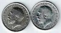 Лот: 14753792. Фото: 2. 3 пенса 1917 и 1920 гг.Великобритания... Монеты