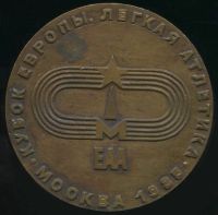 Лот: 18608330. Фото: 2. СССР 1985 Медаль Кубок Европы... Значки, медали, жетоны