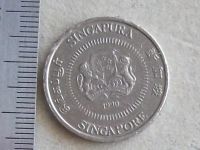 Лот: 8523155. Фото: 6. Монета 50 цент Сингапур 1990 герб...