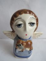 Лот: 18831905. Фото: 5. Ангел с ягненком ,авторская керамика...
