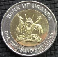 Лот: 6245712. Фото: 2. Уганда 1000 шиллингов 2012г... Монеты