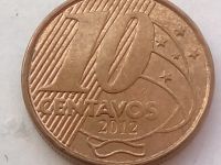 Лот: 15928378. Фото: 2. Монета Бразилии 10 сентаво. Монеты
