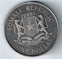 Лот: 20725282. Фото: 2. 1 доллар 2006 год . Сомали . Далматин... Монеты