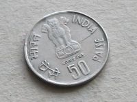 Лот: 19295668. Фото: 2. Монета 50 пайс Индия 1986 львы... Монеты