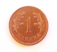 Лот: 20127828. Фото: 2. Финляндия 1 марка 1941. Монеты