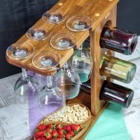 Лот: 18596052. Фото: 2. Винница/Подставка для вина (деревянные... Посуда, кухонная утварь