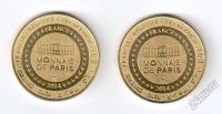 Лот: 5882852. Фото: 2. Франция 2014 набор 2 шт жетон... Значки, медали, жетоны
