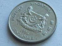 Лот: 7761852. Фото: 6. Монета 20 цент Сингапур 1996 герб...
