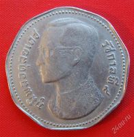 Лот: 1588934. Фото: 2. (№716) 5 батов 1972 (Таиланд). Монеты