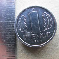 Лот: 20869438. Фото: 5. Монета 1 один пфенниг ГДР Восточная...