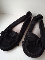 Лот: 17592674. Фото: 2. 37 р, чёрные замша натур. Мокасины... Женская обувь