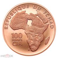 Лот: 20845507. Фото: 2. Республика Чад 100 франков 2023... Монеты
