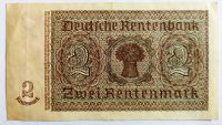 Лот: 21984701. Фото: 2. Германия (Третий рейх) 2 рентмарки... Банкноты