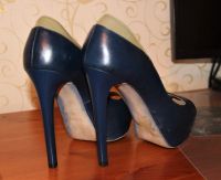 Лот: 20601721. Фото: 2. Туфли синие на шпильке Elelsen... Женская обувь