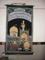 Лот: 5427209. Фото: 2. Панно- мечеть из Ирана серебро... Изобразительное искусство
