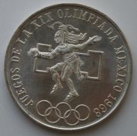 Лот: 4817494. Фото: 4. 25 песо 1968 год. XIX Летние Олимпийские... Красноярск