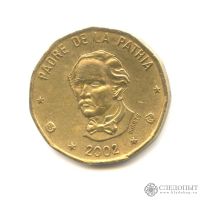 Лот: 21576824. Фото: 2. Монета 1 Peso Republica Dominicana... Монеты
