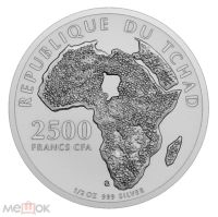 Лот: 20845518. Фото: 2. Республика Чад 2500 франков 2021... Монеты