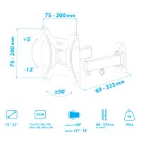 Лот: 3788072. Фото: 6. Кронштейн для LCD/LED тв 19"-43...