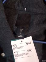 Лот: 17720093. Фото: 3. Черная рубашка H&M XL. Одежда, обувь, галантерея
