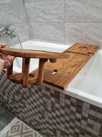 Лот: 19123050. Фото: 7. Столик для ванной/поднос (деревянные...