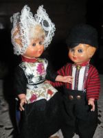 Лот: 14474532. Фото: 3. Винтажные куклы в голландских... Красноярск