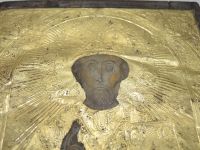 Лот: 19483315. Фото: 2. старинная икона святой Николай... Живопись, скульптура, фото