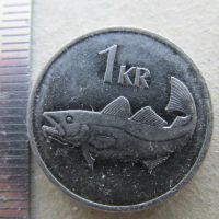Лот: 8312574. Фото: 4. Монета 1 крона одна Исландия 1996... Красноярск