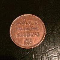 Лот: 8711560. Фото: 2. Палестина 1 миль 1943 год. Семилистная... Монеты