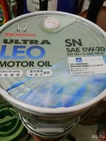 Лот: 7629855. Фото: 2. Honda Ultra Leo SN 0w-20 1 литр... Автохимия, масла, тюнинг