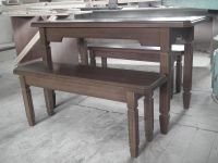 Лот: 5465239. Фото: 3. Комплект стол с лавками из массива... Мебель
