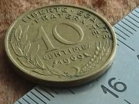 Лот: 11566544. Фото: 3. Монета 10 сантим Франция 1969... Коллекционирование, моделизм