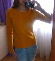 Лот: 7146407. Фото: 2. пуловер жёлтый incity 42. Женская одежда