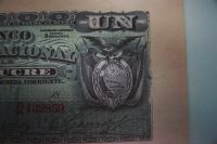 Лот: 21589430. Фото: 4. Банкнота 1 сукре Эквадор 1896... Красноярск