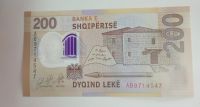 Лот: 19157471. Фото: 2. 200 лек 2017 Албания пластиковая. Банкноты