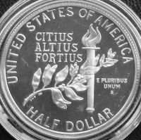 Лот: 6346889. Фото: 2. США 1/2 доллара 1992 ПРУФ = гимнастика. Монеты