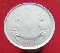 Лот: 15439162. Фото: 2. Индия 1 рупия, 2016г. Монеты