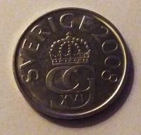 Лот: 22175203. Фото: 2. Швеция 5 крон 2008 Карл XVI Густав. Монеты