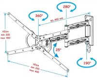 Лот: 5083360. Фото: 3. Кронштейн для LCD/LED тв 26"-50... Бытовая техника