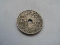 Лот: 21068562. Фото: 2. Испания 25 сентимо 1937. Монеты