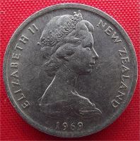 Лот: 1581822. Фото: 2. (№582) 5 центов 1969 (Новая Зеландия... Монеты