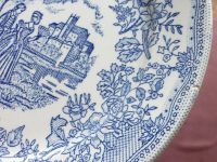 Лот: 19120215. Фото: 2. Тарелка бело голубая с рисунком... Посуда, кухонная утварь