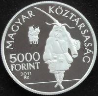 Лот: 6274291. Фото: 3. Венгрия 5000 форинтов 2012г серебро... Коллекционирование, моделизм