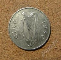 Лот: 1308600. Фото: 2. Благородный лосось на монете Ирландии... Монеты