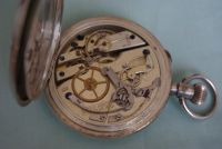 Лот: 5975142. Фото: 7. Старинные серебрянные часы хронограф...